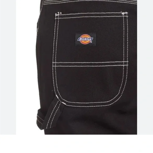 Dickies Classic Carpenter Black Contrast Stitch Straight Leg Jeans 13/31 -15/32 - Picture 9 of 14